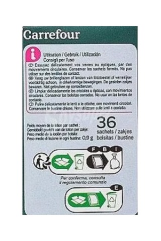 2 Kutu 36'lı Gözlük Kamera Tv Cep Telefonu Kask Camı Ekran Temizleme Islak Mendili 36 2 72