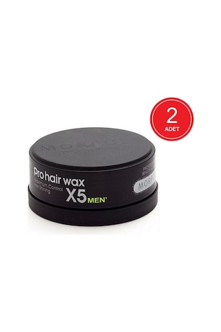 Morfose Pro Hair X5 Men Maximum Control Wax Siyah 2 x 150 ML