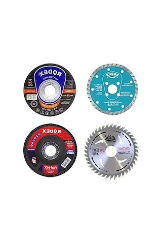 Mermer, Ahşap Ve Granit Kesme Flap Disk Seti - 4 Parça