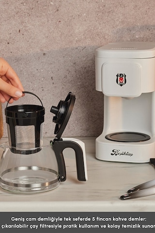 Karaca Just Coffee Aroma 2 İn 1 Beşiktaş Filtre Kahve Ve Çay Demleme Makinesi