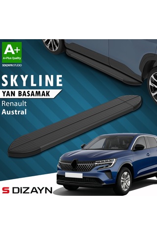 S-dizayn Renault Austral Skyline Siyah Yan Basamak 183 Cm 2023 Üzeri A+ Kalite