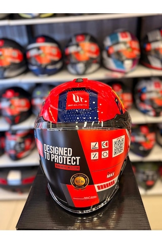 Mt Helmets Cosmo Sv Sergıo Garcıa E5 Parlak Kask Kırmızı