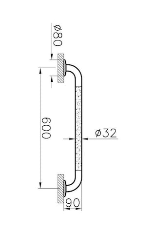VitrA Tutunma Barı 60 CM Krom A44449 Krom