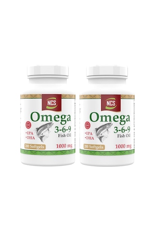 Ncs Omega 3 6 9 Balık Yağı 1000 Mg 200 Softgel 2 Adet