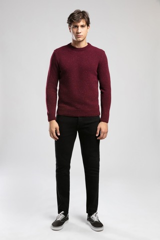 Lee Cooper Jos Erkek O Yaka Kazak Mor Mürdüm-21059 Mürdüm