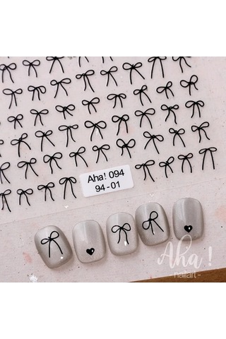 Flybuy 1 Adet 5d Japon Mini Yay Nail Art Etiketler Kawaii Moda Siyah Beyaz To4765