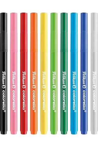 Pelikan Colorella Brushpen 10'lu Fırça Uçlu Keçeli Boya Kalemi /