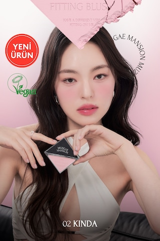Ciltle Bütünleşen Ve Pürüzsüzleştiren, Yumuşak Dokulu Allık Muzıgae Mansıon Fitting Blush 02 Kinda 02 Kinda