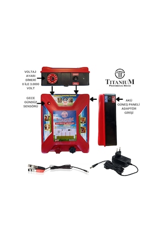 Titanium Night Shock 30K Elektirikli Çit Sistemi Set-2 30000 Volt