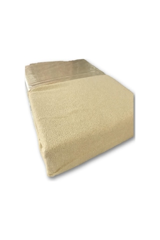 Mycey Krem Lastikli Streç Battal Boy Havlu Çarşaf 180x200 Cm Krem