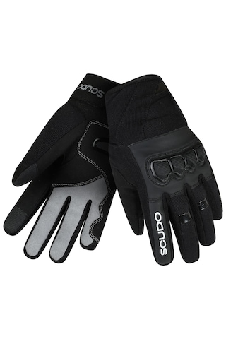 Scudo Parma Lady Wp1 Waterproof Kışlık Uzun Parmak Kadın Motosiklet Eldiveni Siyah - Ce En 13594:2015 Sertifikalı