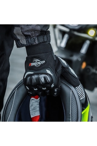 Yingfu Bsddp Rh-a0107 Motosiklet Eldiveni, Yeşil, Dört Mevsimli, Nefes Alıcı, Çarpma Önleyici Eldiven, Dokunmatik Ekran Uyu