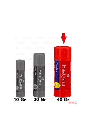 Faber Castell Stick Çevirmleli Yapıştırıcı 40 Gr. Büyük Boy 4 Ade