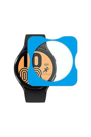 Novstrap Samsung Galaxy Watch 4 44mm İle Uyumlu Ekran Koruyucu Temperli Cam Kolay Uygulama Aparatlı