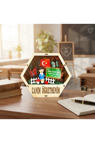 Altıgen Saksı Teraryum - Öğretmenler Günü Hediyesi 1