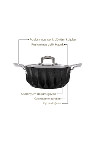 Emsan Diagon 24 CM Derin Tencere