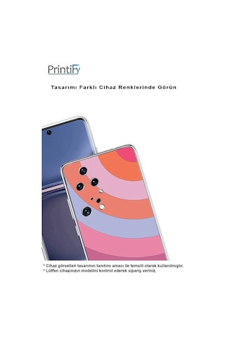 Oppo A94 Uyumlu Kamera Korumalı Renk Cümbüşü F Tasarımlı Şeffaf Silikon Kılıf