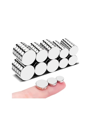 10 Adet - 10x12 Mm Neodyum Mıknatıs Neodim Magnet Yuvarlak