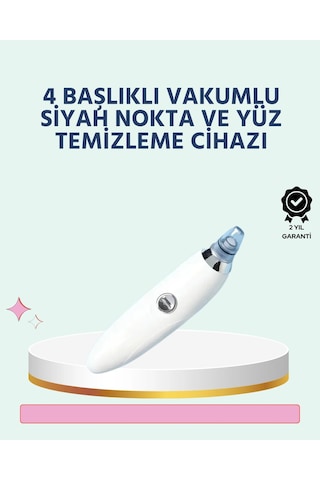 Cilt Dostu Vakumlu Siyah Nokta Temizleyici - Siyah Nokta, Yağ Ve Makyaj Kalıntılarına Karşı
