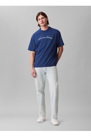 Calvin Klein Erkek Tişört-lv04rc225g Mavi