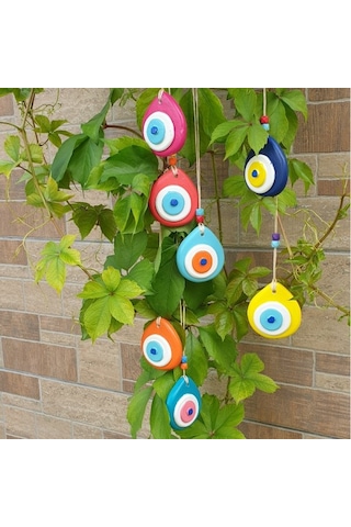 7'li Gökkuşağı Nazarlık Set Balkon & Bahçe & Duvar Süsü