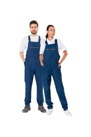 Şensel, Yazlık Kot Bahçıvan Tulum, Lacivert -8E145- Askılı Tulum