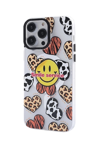 Newface Apple iPhone Uyumlu 13 Pro Max Kılıf Apollo Magneticsafe Desenli Kapak - Apollo Şeffaf Glblseme - 26 - 2