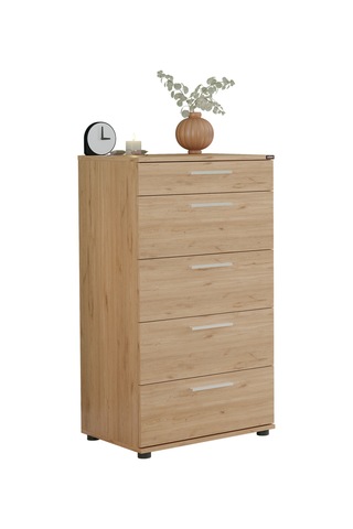 Trendline 5 Çekmeceli Şifonyer - Florida Meşe 60x108x44 Cm