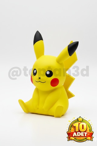 10 Adet Pikaçu Anahtarlık Hediyelik, 3d Pokemon Temalı Anahtarlık