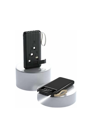 Powerbank 20.000 Mah Hızlı Şarj Özellikli Taşınabilir Usb Girişli Sarı