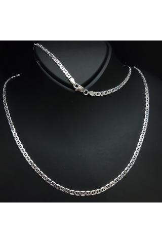 Gümüş Erkek Zincir Kolye (493817757)