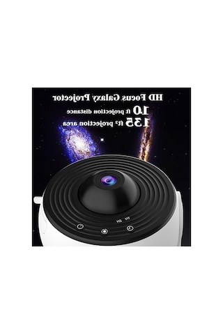 Yıldız Projektör, Yatak Odası İçin Planetaryum Projektör Galaxy Projektörü, 360 Derece Döndürme Galaxy Gece Lambası, 4k Değiştirilebilir 13 Galaxy Diskli Büyük Projeksiyon Alanı Çocuklar Yetişkinler 10 Parça Siyah