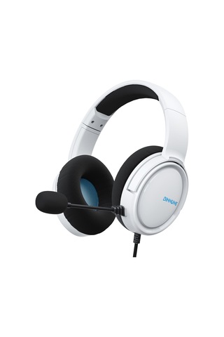 Ximistore9 Beyaz Kablolu Oyun Kulaklığı, 50mm Surround Ses, Gürültü Engelleme Mikrofon, Masaüstü/dizüstü Uyumlu, Uzun Süre Konforlu