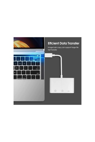 Lexroo 5232 Usb Type C To Sd Microsd Tf Kart Okuyucu Usb 3in1 Çevirici Dönüştürücü Adaptör Standart