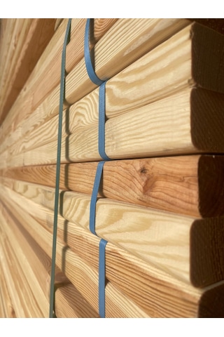 Planyalı Kenarları Pahlı Fırınlanmış Çam Kereste Kalas 5x10x100cm