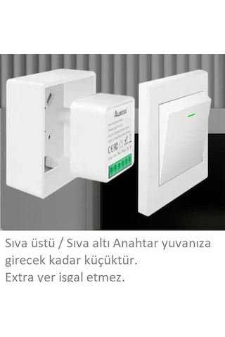 Tuya Smart Switch 2 Kanal Çıkış Lamba / Panjur / Kepenk / Motor Yönlendirme Akıllı Anahtarı