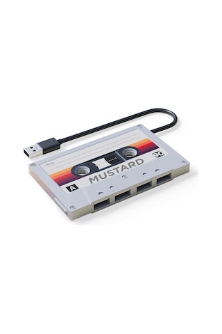 Mustard Retro 4 Girişli Usb Çoğaltıcı