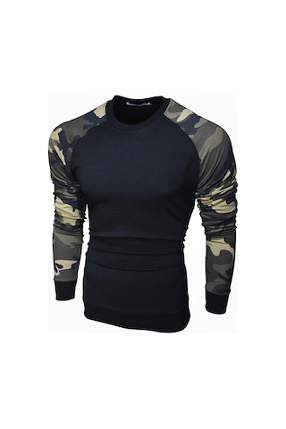 Envy Lab Uzun, Raglan Kollu Sweatshirt 4542946 Siyah