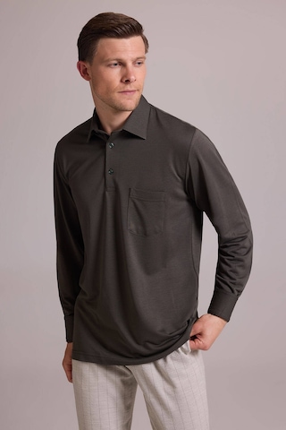 Ysf Erkek Koyu Yeşil Polo Yaka Sweatshirt