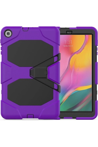 Newface Samsung Galaxy Uyumlu T510 Tab A 10.1 Kılıf Griffin Tablet Kapak Semeglbl - 78 - Mor