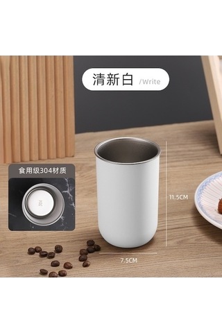 Didadodo Sütkah Siyah Gargara Bardağı - Paslanmaz Çelik, Taşınabilir Ve Pratik Siyah, Gümüş Model Siyah