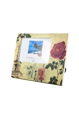 Zmc Bilişim Decotown Dekoratif Desenli Çerçeve Gül Motifli Fotoğraf Çerçevesi