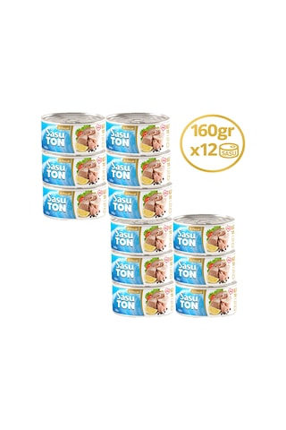 Sasu Blue Klasik Ton Balığı İri Parçalı 12 x 160 G
