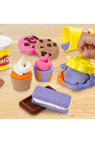 Play Doh Yiyecek Şekilleri Oyun Hamur Seti G1609 G1615 Fırın renkli