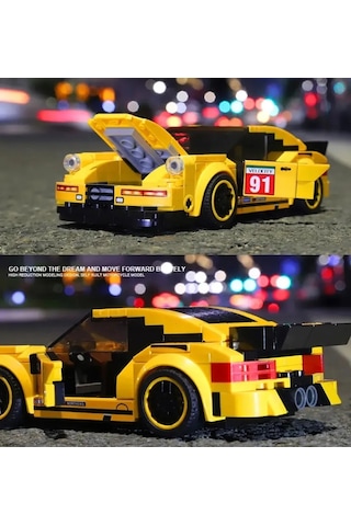 Teknik Porsche 911 Cs Lego Araba Porsche Lego Araba Yapı Blok Oyuncak Araba - 250+ Parça