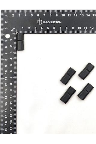 6x12 Mm Deri Bileklik Kiliti Oval Mıknatıslı Kilit 10 Adet 6 X 12 Mm / Siyah
