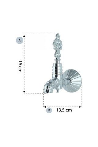 FKN LPD İkili Burmalı Antik Osmanlı Musluk