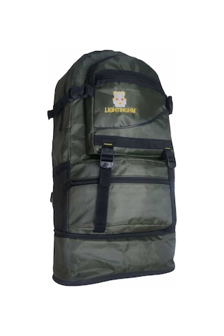 60 Litre Haki Dağcı Seyahat Kamp Outdoor Sırt Çantası Haki