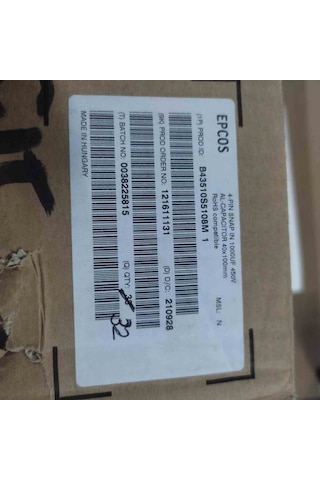 B43510s5108m1 1000mf 450v 40x100 4pın Elko Kondansatör