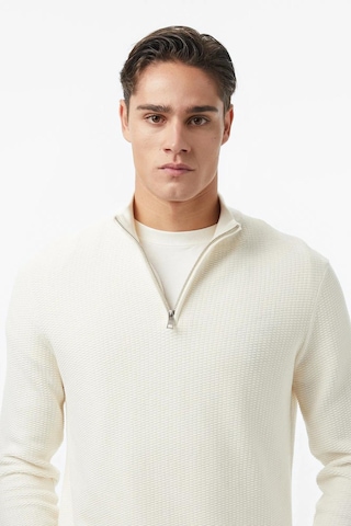 Nautica Erkek Krem Classic Fit Kazak-11576 Krem